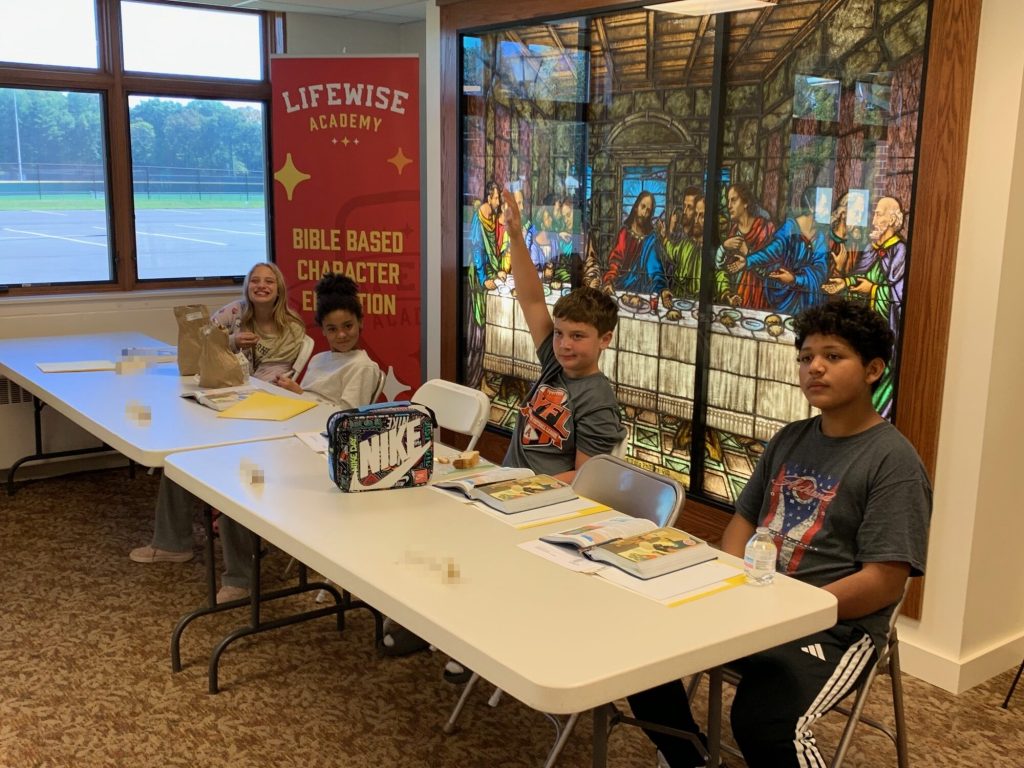LifeWise Academy students in class at King Road